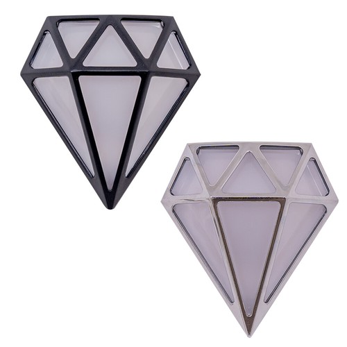 Diamond bathroom wall light - diamond,