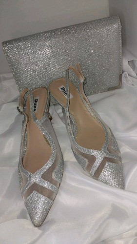 Dune brand new low heel - low, silver