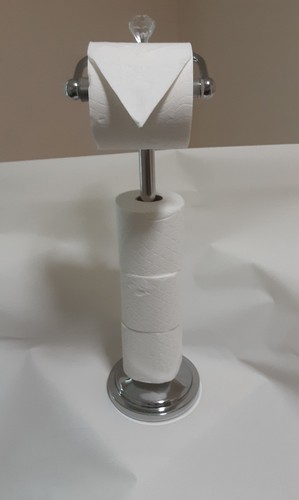 Diamante toilet roll stand - diamante,