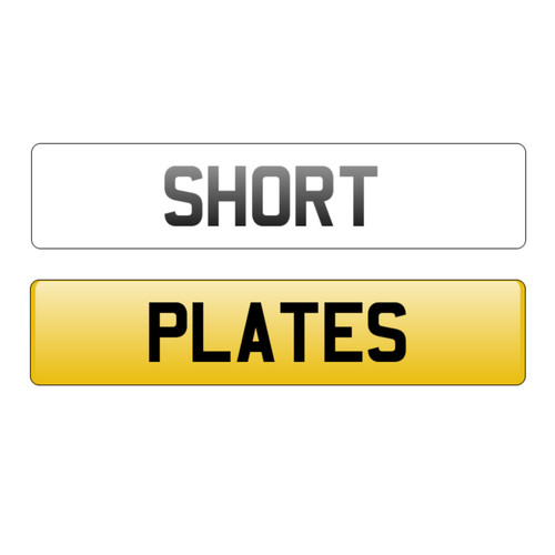 Premium short number plates - plates, |