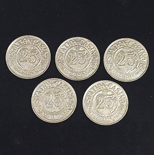 Lot station casino token - lot, 5