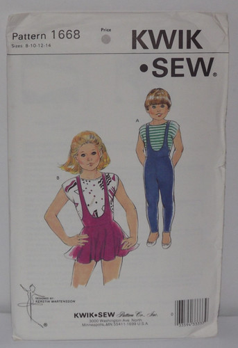 Vtg kwik sew pattern - pattern, 1668
