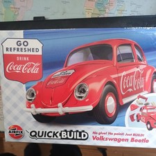 Airfix 6048 1:24th scale Quick build VW Beetle Coca-Cola