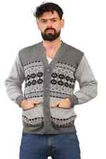 Mens Knitted Jacquard Aztec
