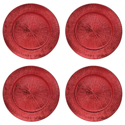 Metallic charger plates - 4x,