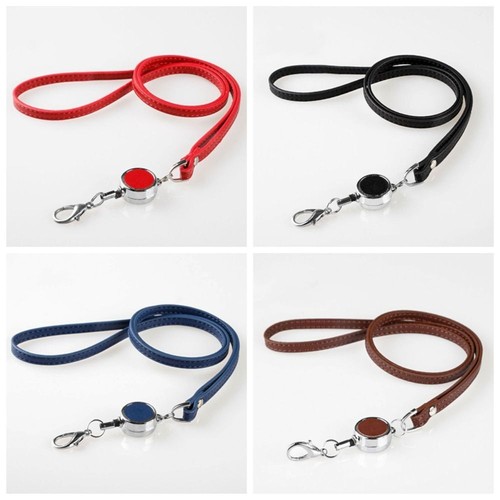Retractable neck strap - neck,