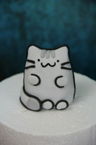 Pusheen inspired fondant - pusheen,