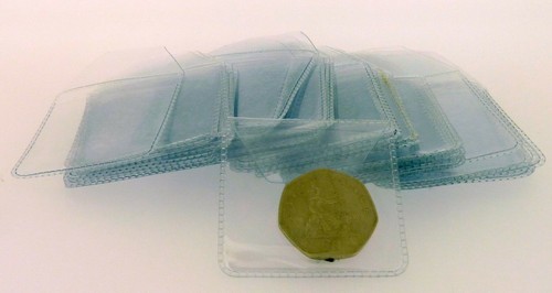 200 clear plastic coin - 2,
