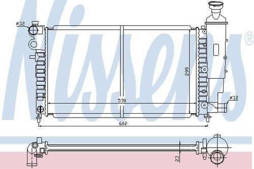 Nissens radiator for - radiator,
