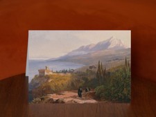 Mount Athos and the Monastery of Stavronikétes - A5 Card