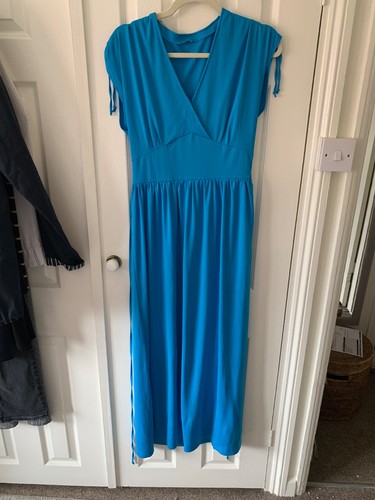 Vintage 70s blue ruched - blue,