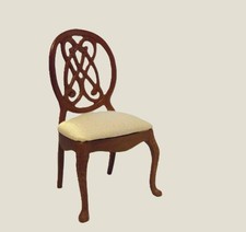Dolls house miniature Medallion chair; 12th scale JBM miniatures