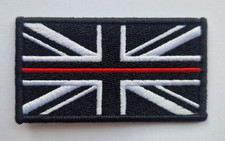 Union jack badge thin red - thin,