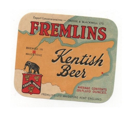 Old label fremlin crosse - old,