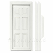 Dolls house miniature white - white, 6