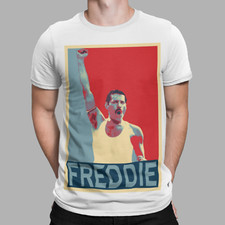 FREDDIE MERCURY COLOUR MENS T SHIRT, DESIGNER Retro Classic Music 80s Party