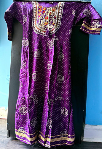 Purple indian anarkali dress - indian,