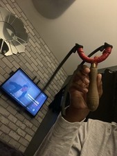 Red Catapult With Wooden Handle But With No Pouch