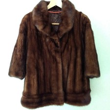 Saga Mink Real Fur Short Coat