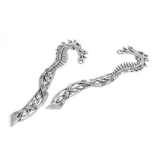 Dragon Bookmark Blanks Antique Silver Tone 3pcs 115mm Long Halloween Crafts