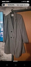 Primark Women's Grey Coat Long