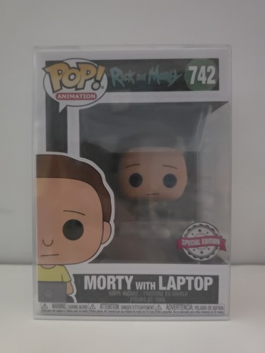 Morty with laptop funko pop - morty,