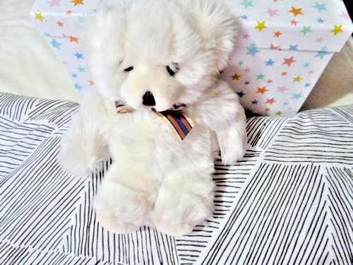 Harrods bear white lovely - , in