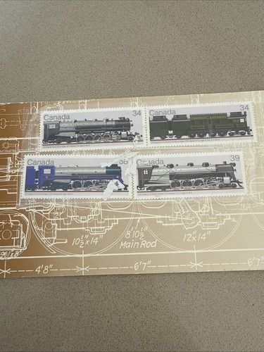 Canadian locomotive stamps - locomotive,