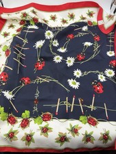 Ladybug Scarf Square Silk Rose