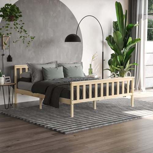 Wooden bed frame solid - solid, pine