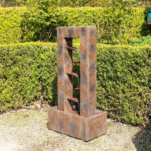 Cascading bamboo patio water - bamboo,