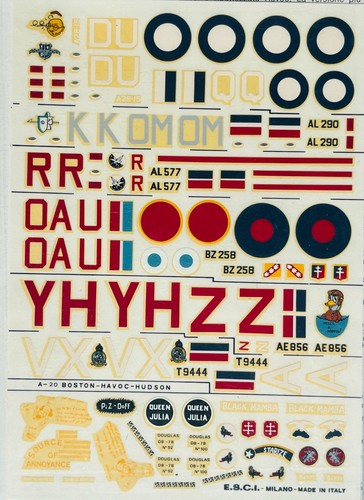 Esci decals 72 scale - esci, 1:72