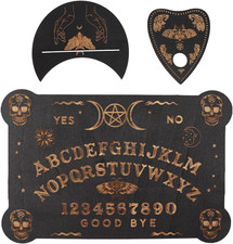 Wooden black ouija - black,