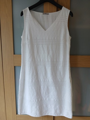 Womens white broderie - tu,