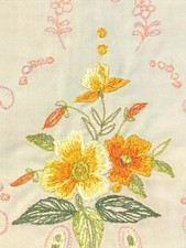 Set of 3 Vintage Embroidered