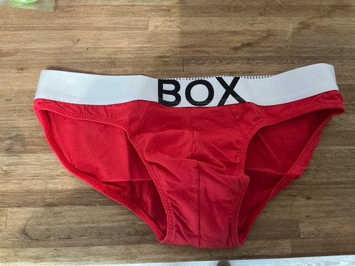 Box mens wear red with - , white