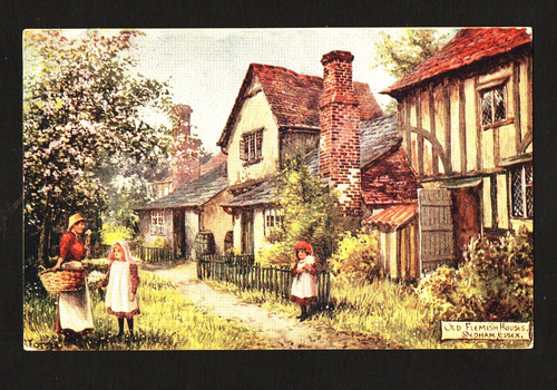 Old postcard flemish - old,