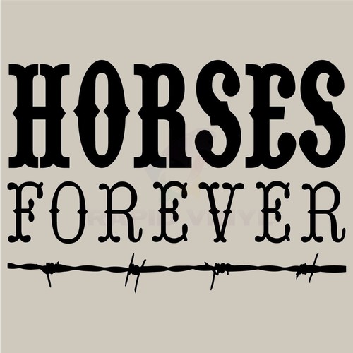 Horses forever wall decal - forever,