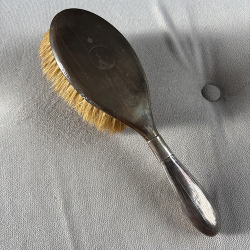 Sterling silver hairbrush - silver,
