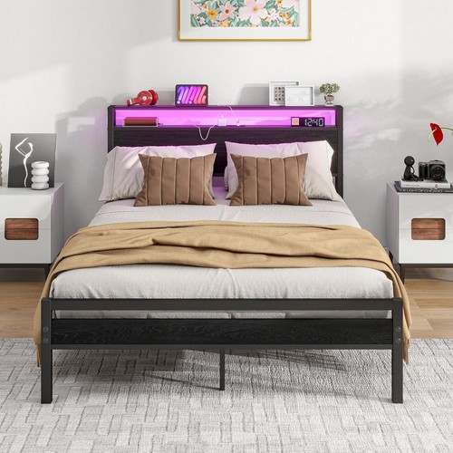 Double bed frame - frame, storage