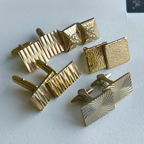Men metal cufflinks - men’s, mixed