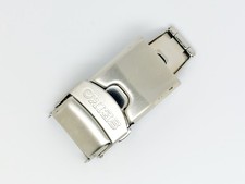 New 20mm Stainless Steel Brushed Deployment Clasp Buckle For Seiko Watch Strap