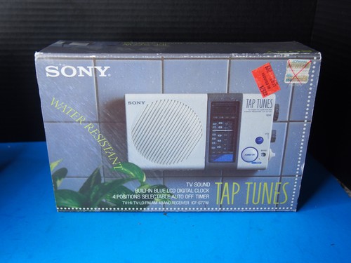 Sony icf s77w tv shower - icf-s77w, fm/am/tv