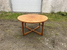 Retro Teak Coffee Table By Macintosh / Sunburst Table / Large Lamp Table