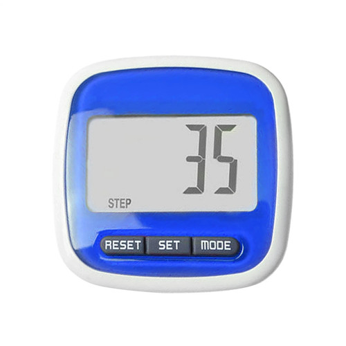 Lcd clip pedometer - on,