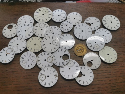 Pocket watch dials - watch, mostly