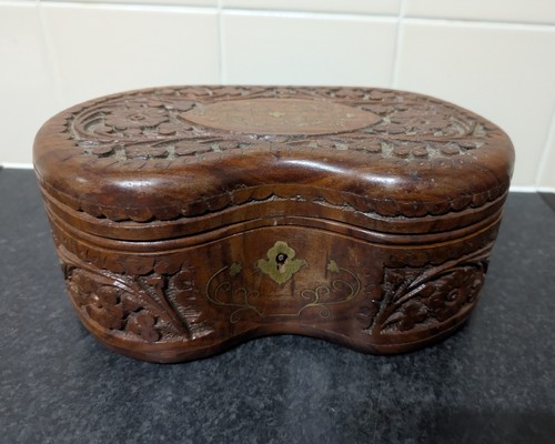 Vintage kidney shaped - shaped, carved