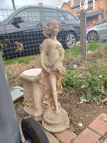 Beautiful garden statue lady