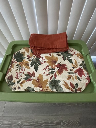 Holiday placemats linen - holiday,