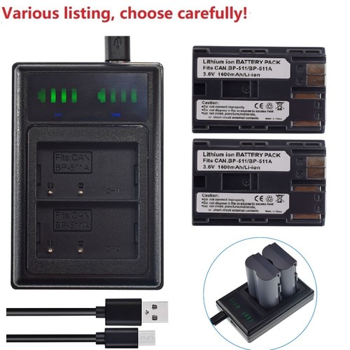 511 511a battery - bp-511, charger